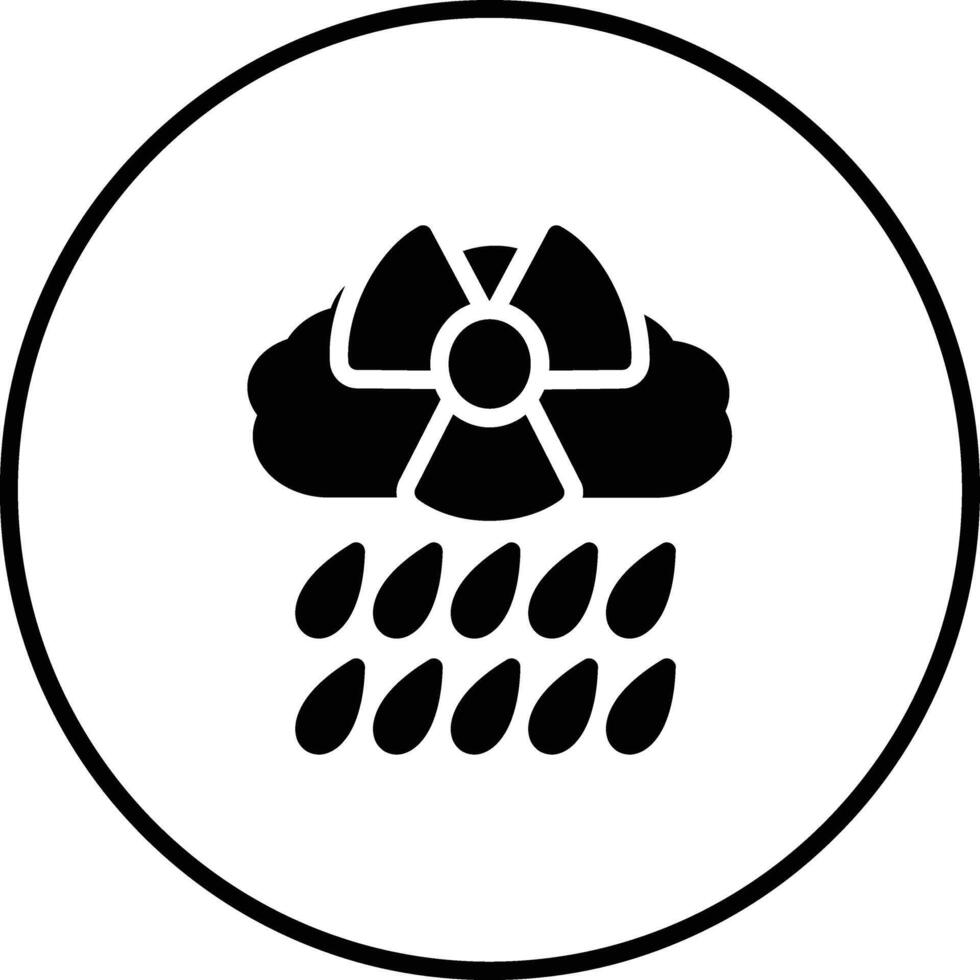 icono de vector de lluvia ácida