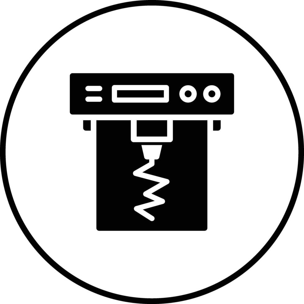 sismógrafo vector icono