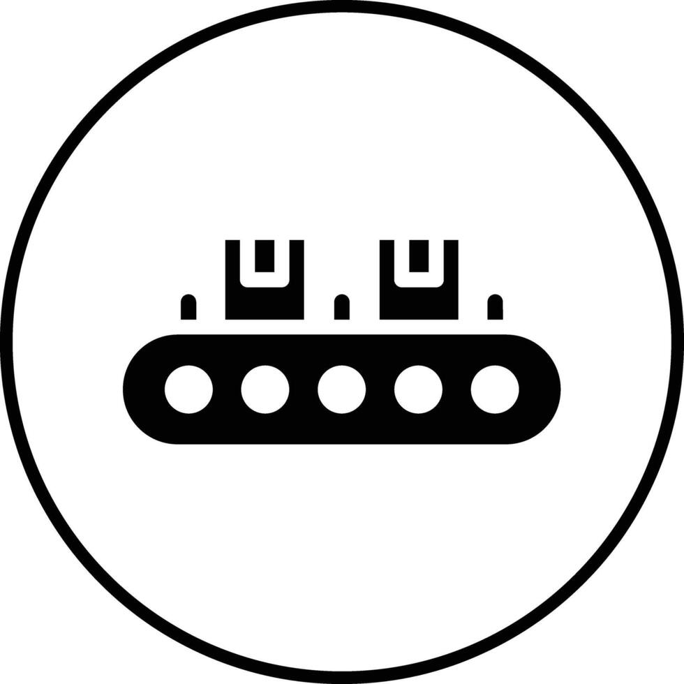 Conveyor Belt Vector Icon