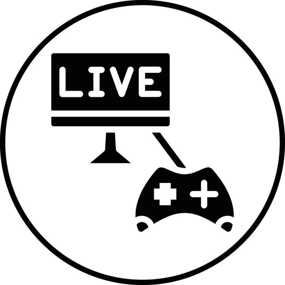 Game Streaming Vector Icon