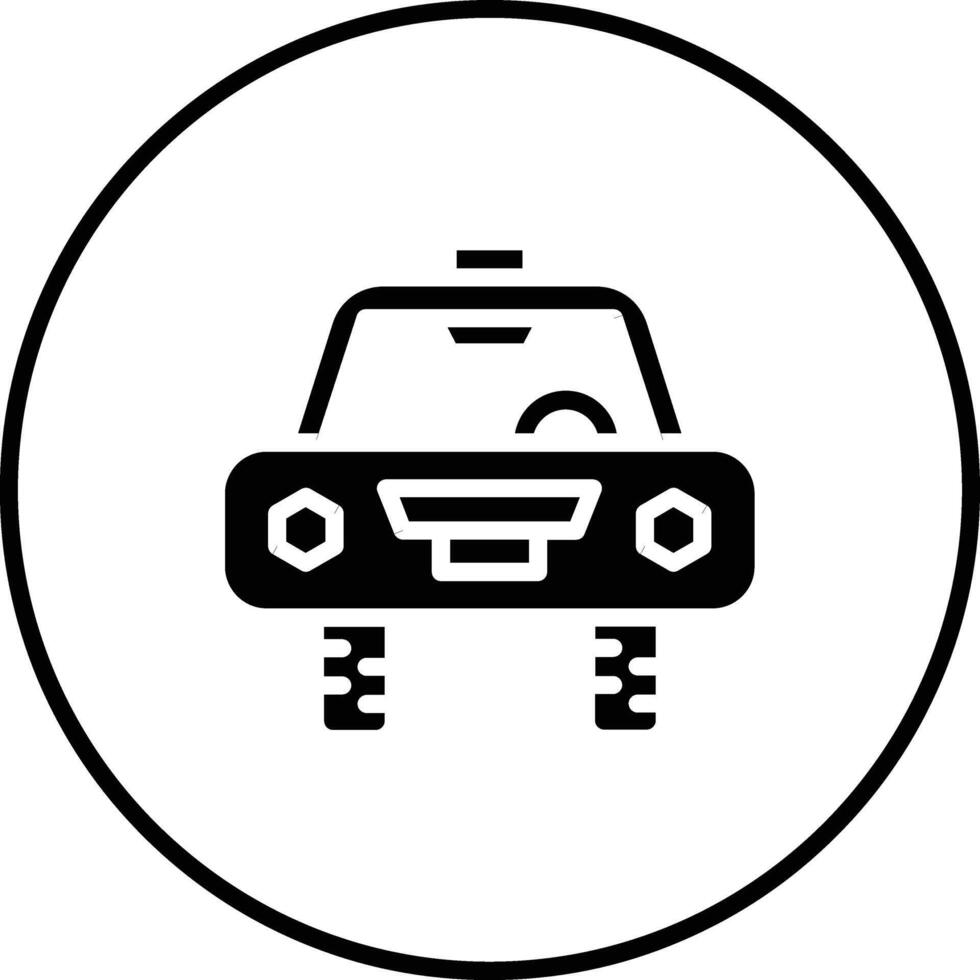 icono de vector de taxi