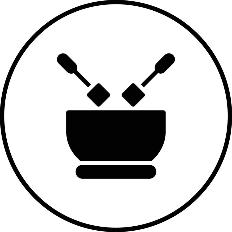 fondue vector icono