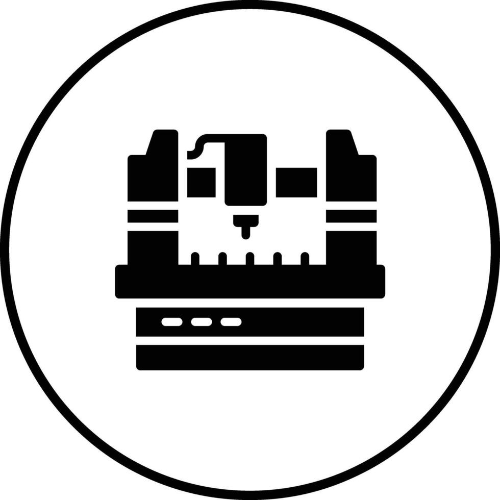 Cnc Machine Vector Icon