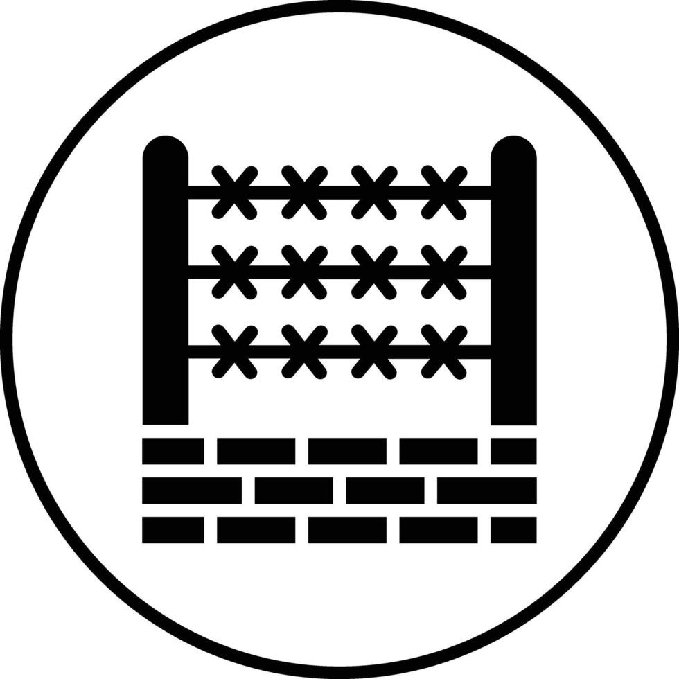 Barbed Wire Vector Icon