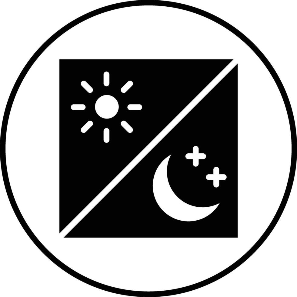 Day and Night Vector Icon