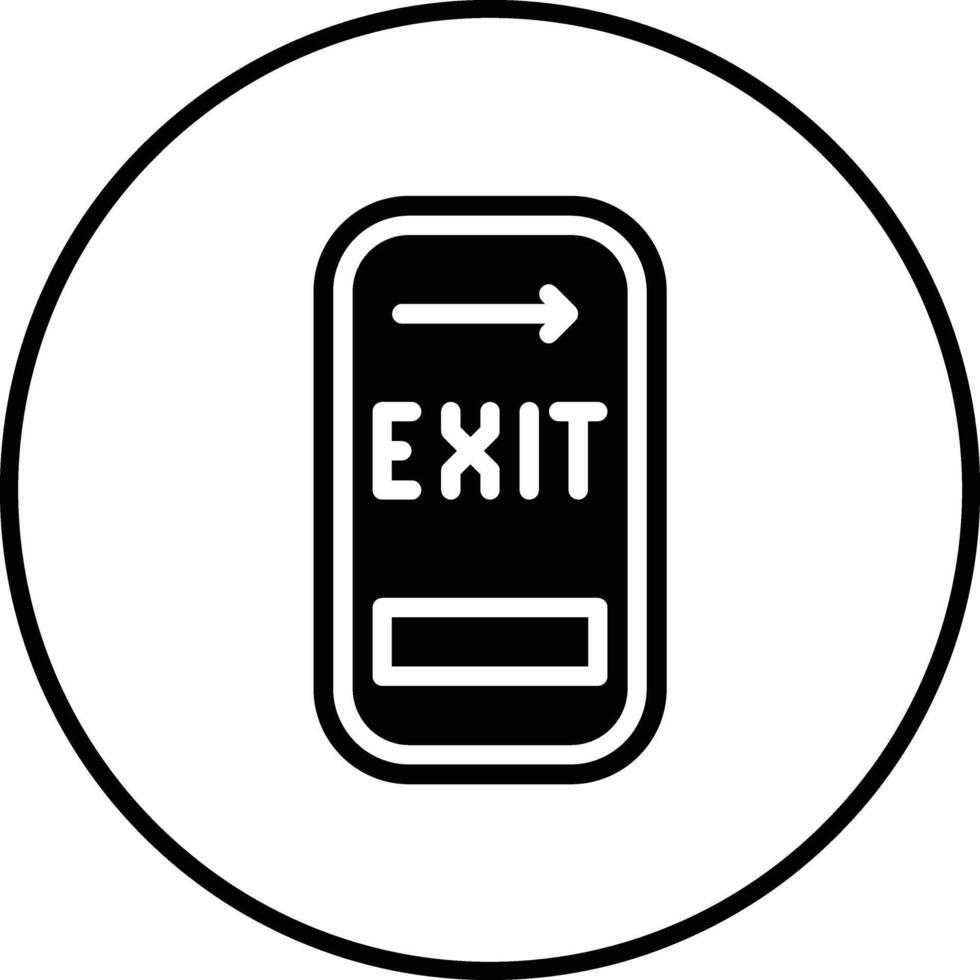 Exit Door Vector Icon