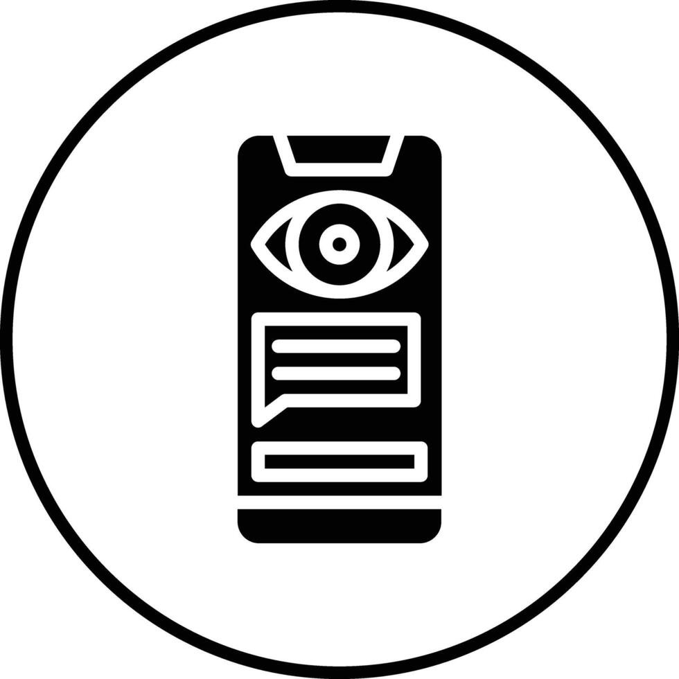 Chat Spyware Vector Icon