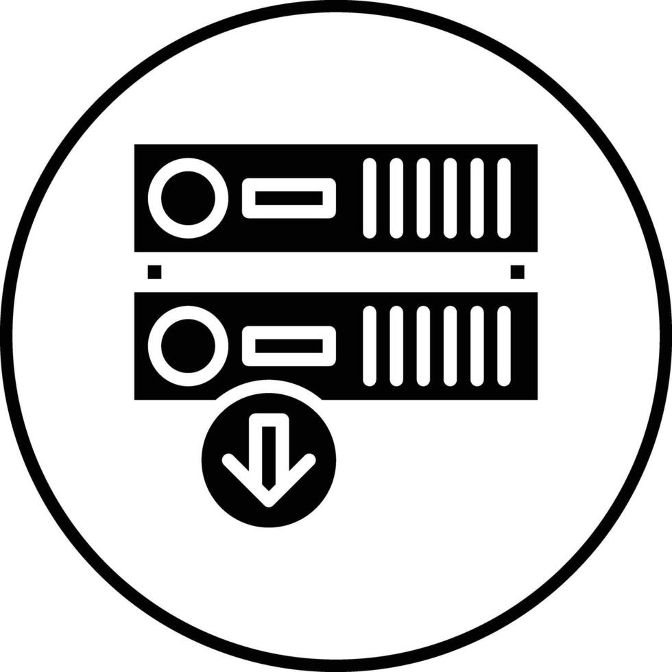 Server Down Vector Icon