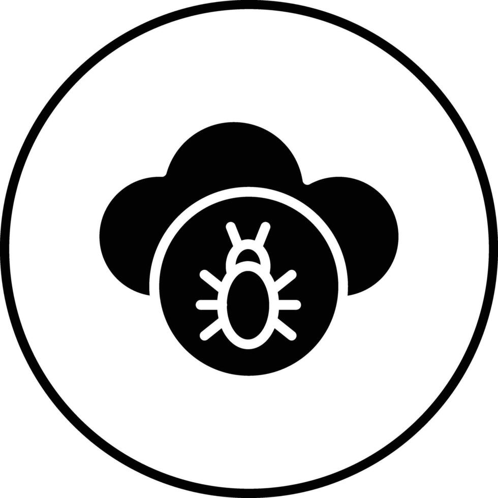 Infected Cloud Vector Icon