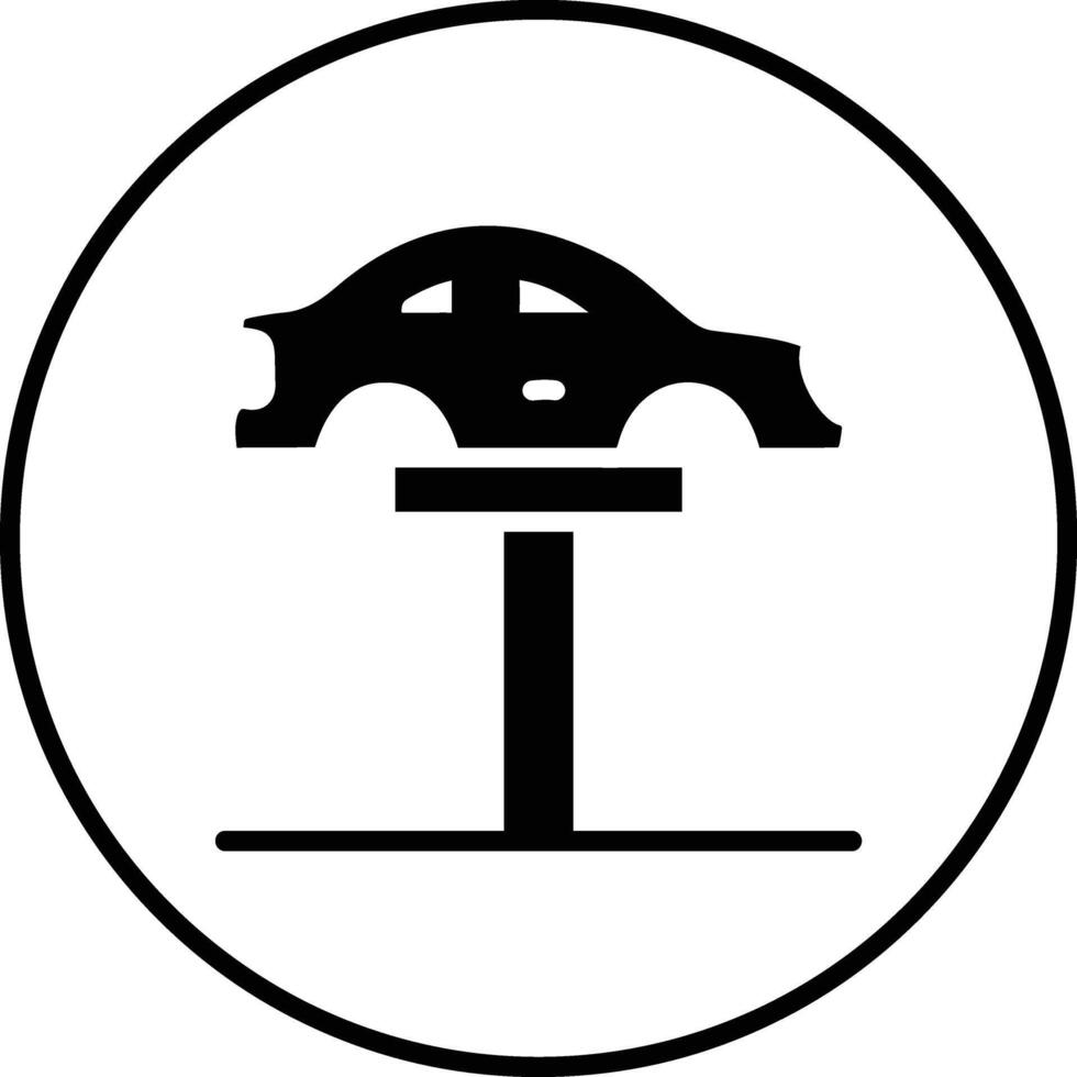 coche levantar vector icono