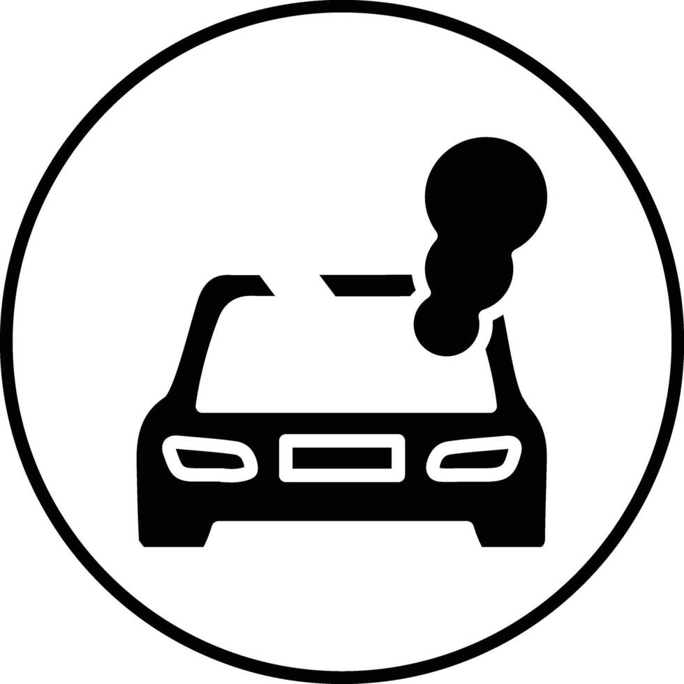 roto coche vector icono