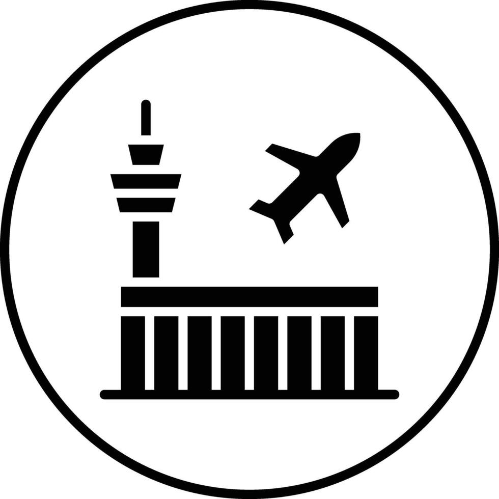 icono de vector de aeropuerto