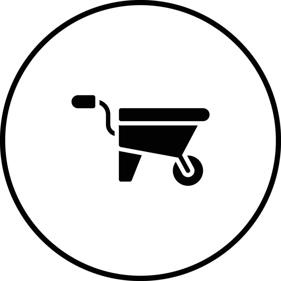 Wheelbarrow Vector Icon