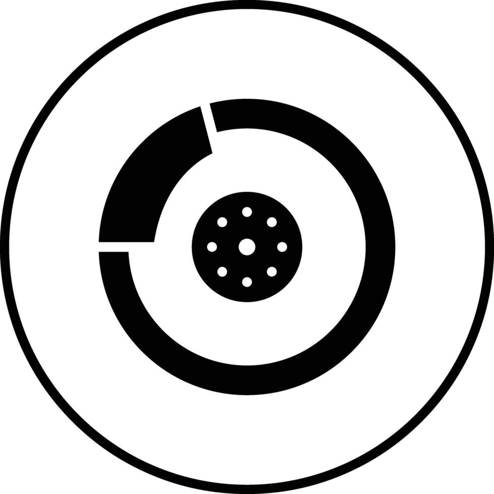 Brake Disc Vector Icon