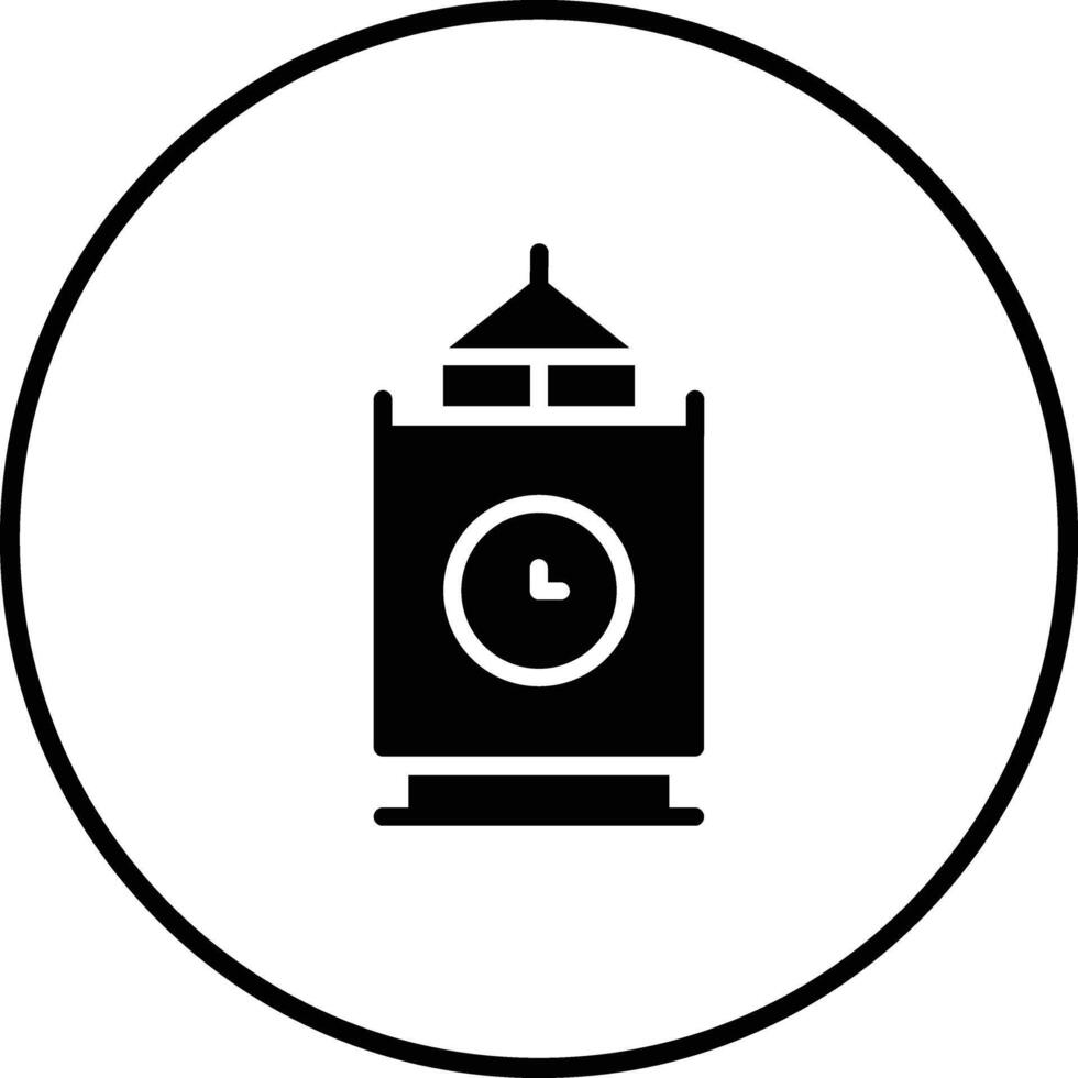 nuevo año reloj vector icono