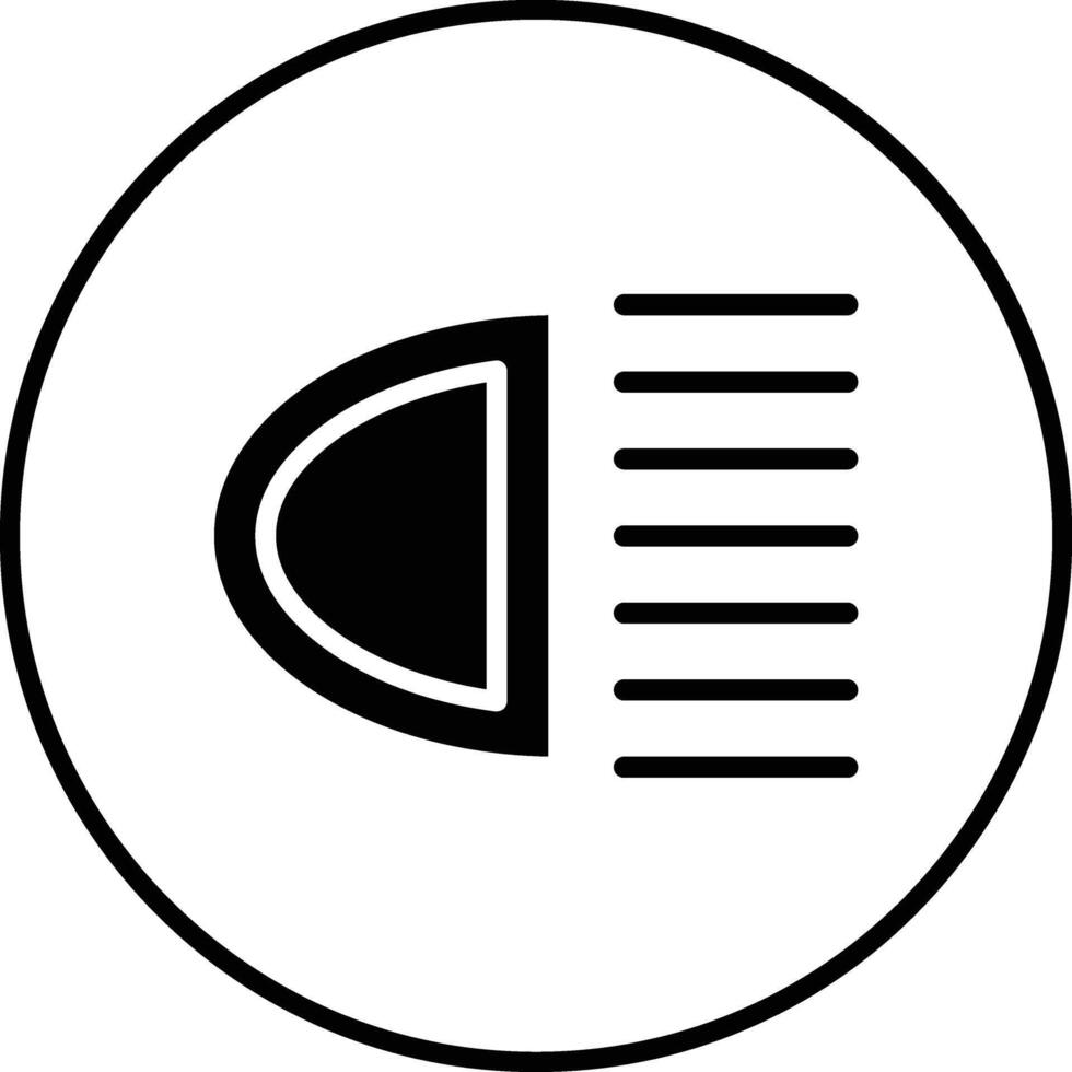 Headlight Vector Icon