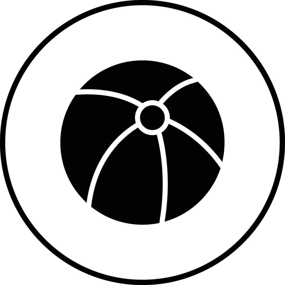 Beach Ball Vector Icon