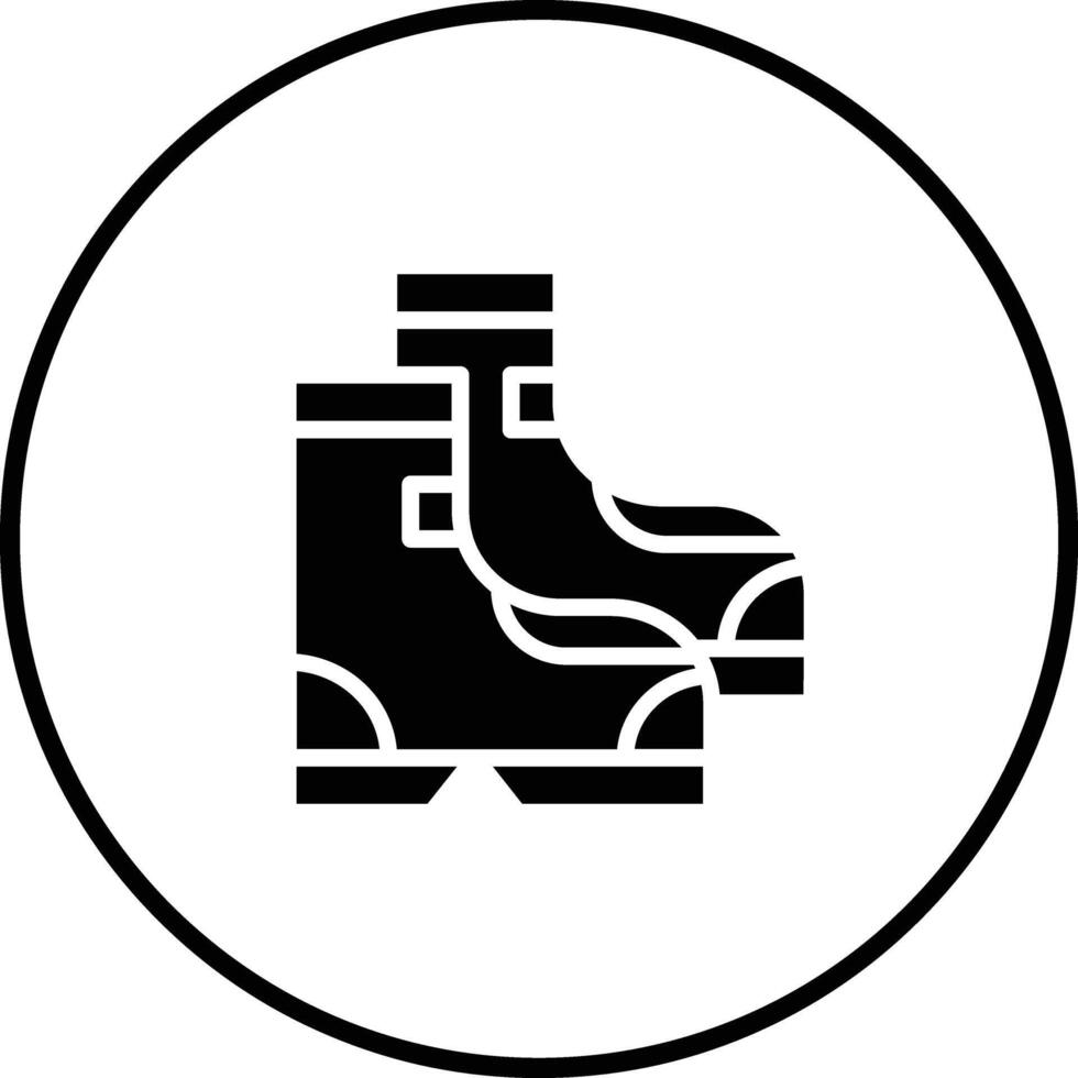 electricista botas vector icono