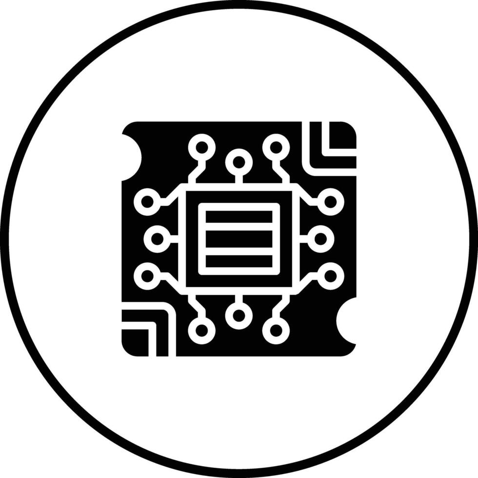 icono de vector de placa pcb