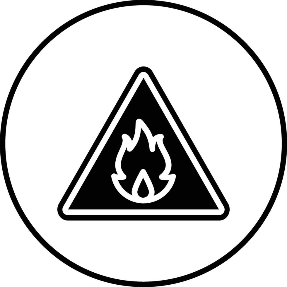Flammable Vector Icon
