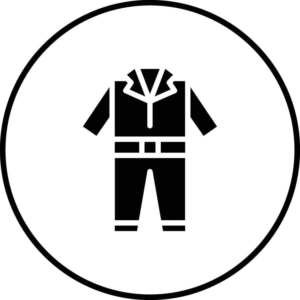 Coverall Clothes Vector Icon