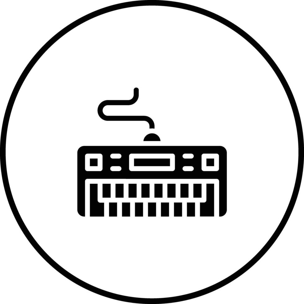 Piano keyboard Vector Icon