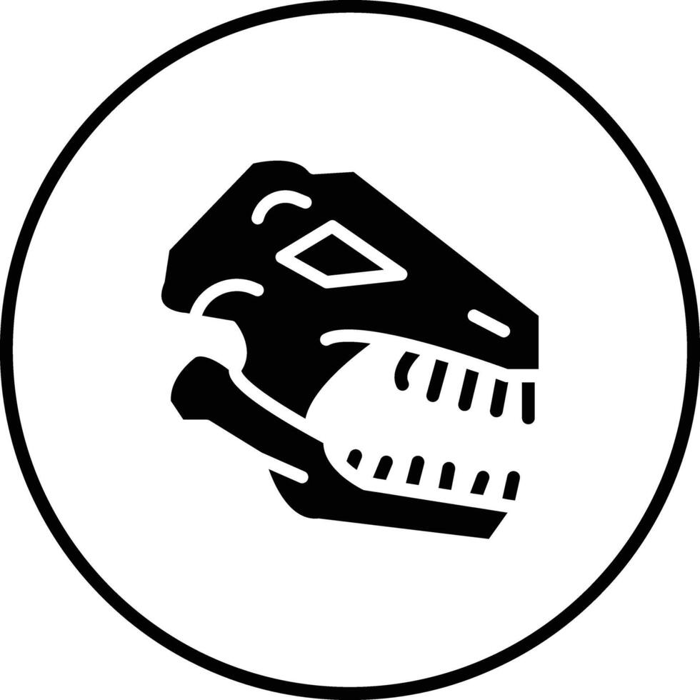 Dinosaur Fossil Vector Icon