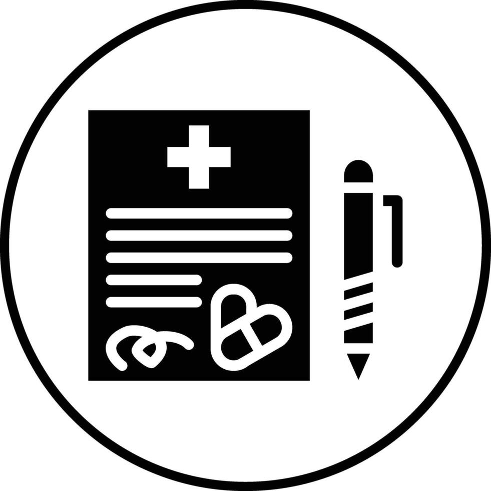 icono de vector de prescripción