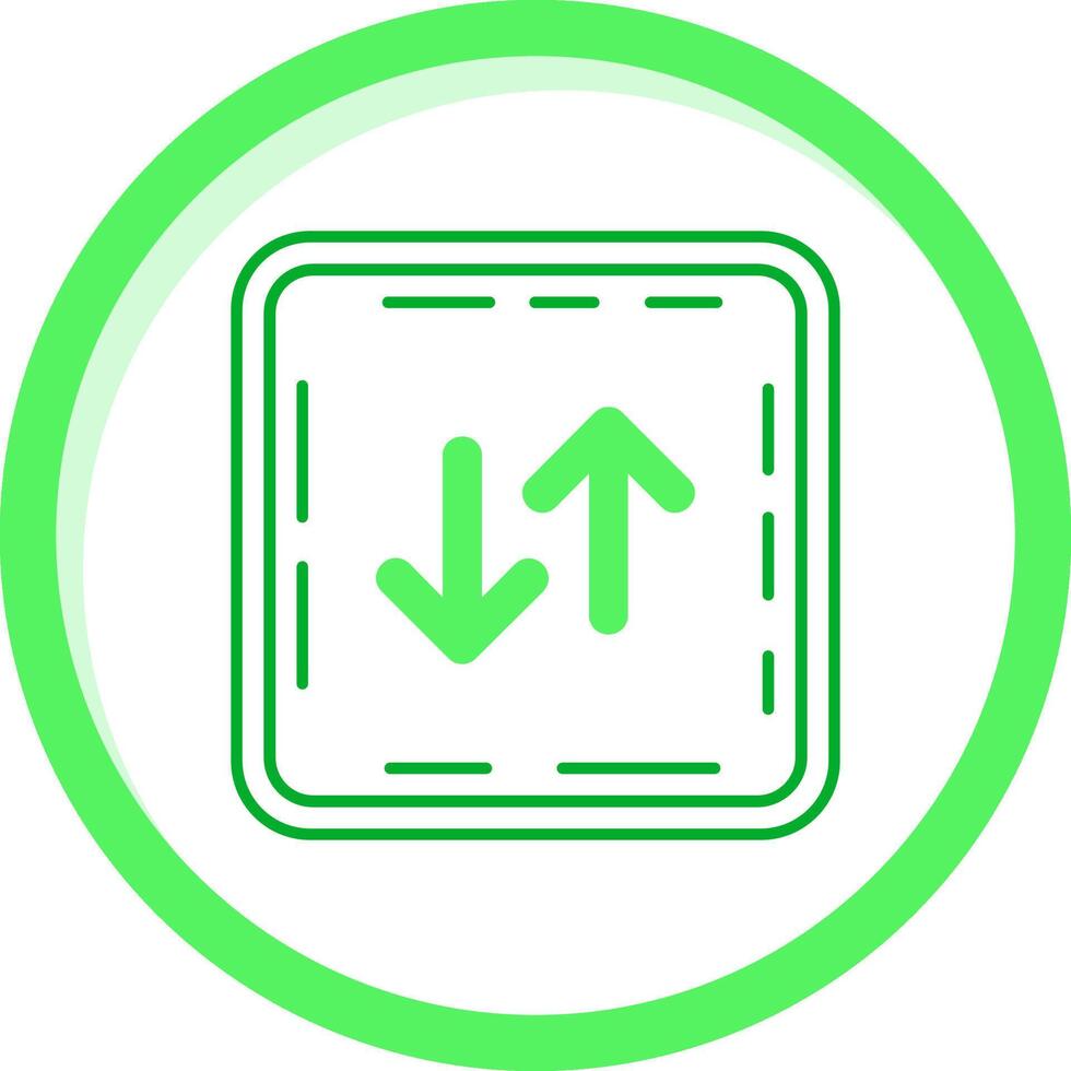 Swap Green mix Icon vector