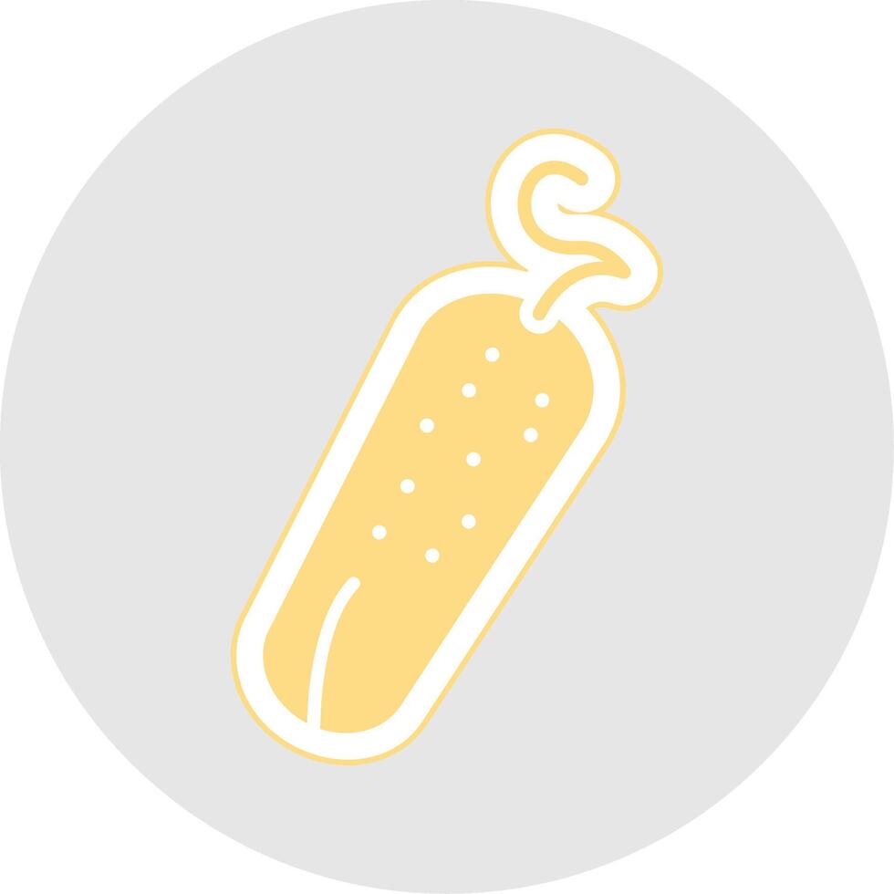 Pickle Glyph Multicolor Sticker Icon vector