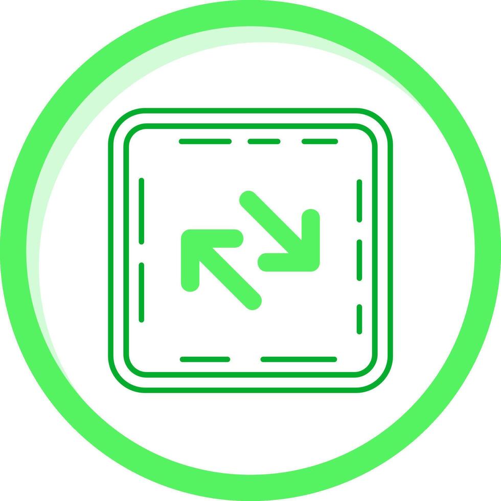 Swap Green mix Icon vector