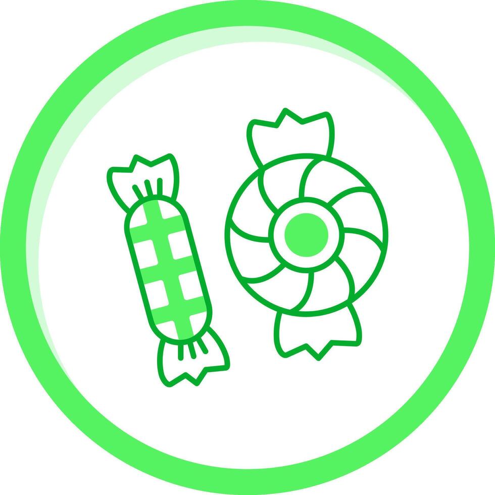 Candy Green mix Icon vector