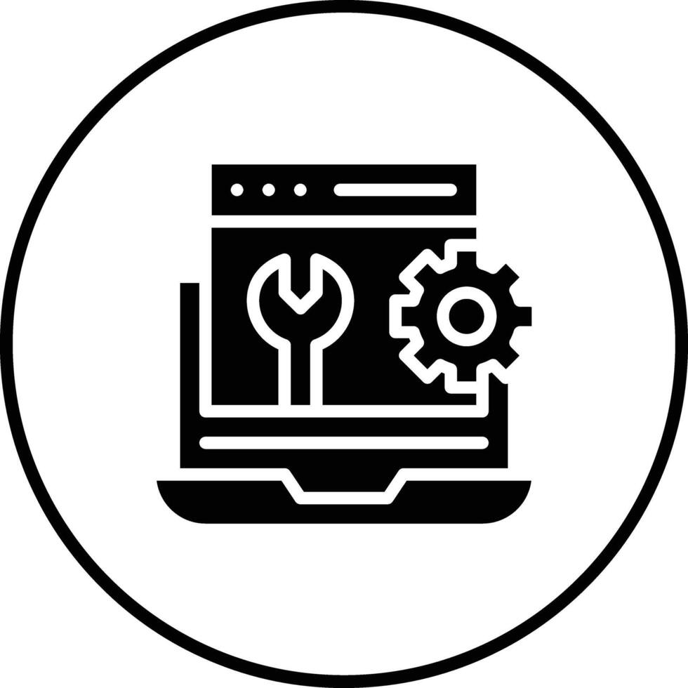 Web Maintenance Vector Icon