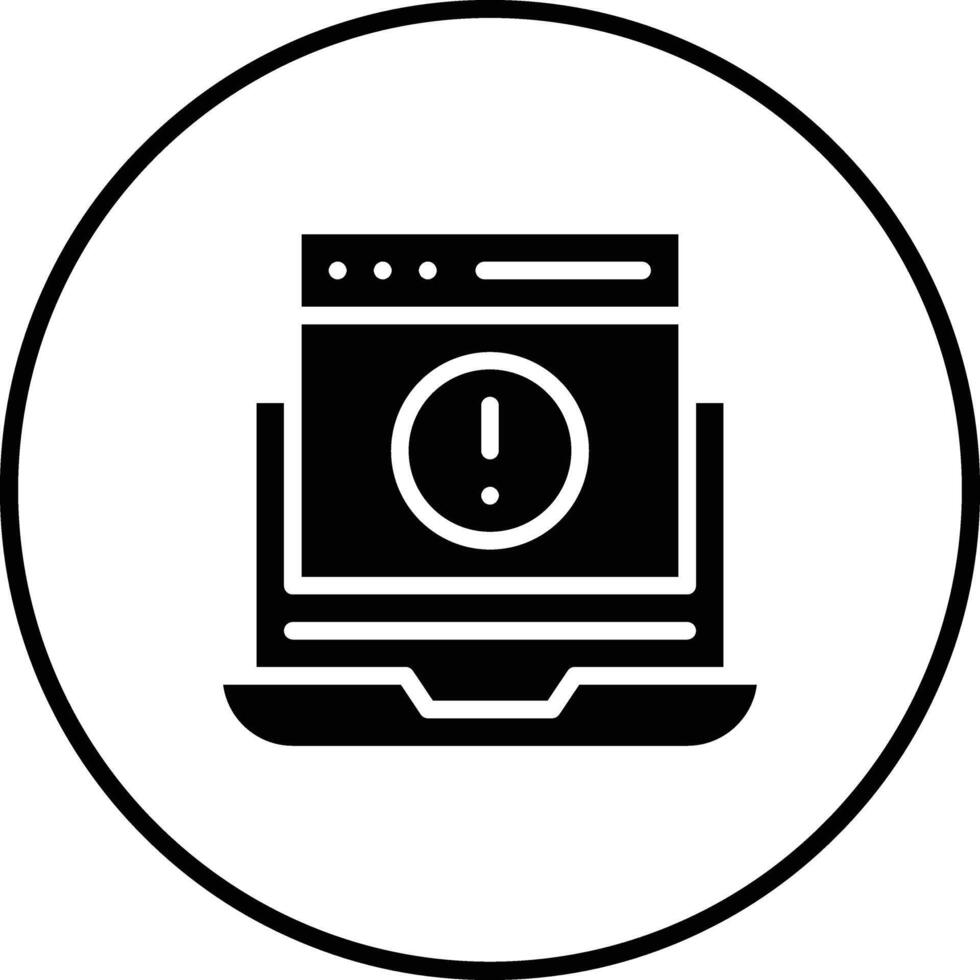 Website Error Vector Icon
