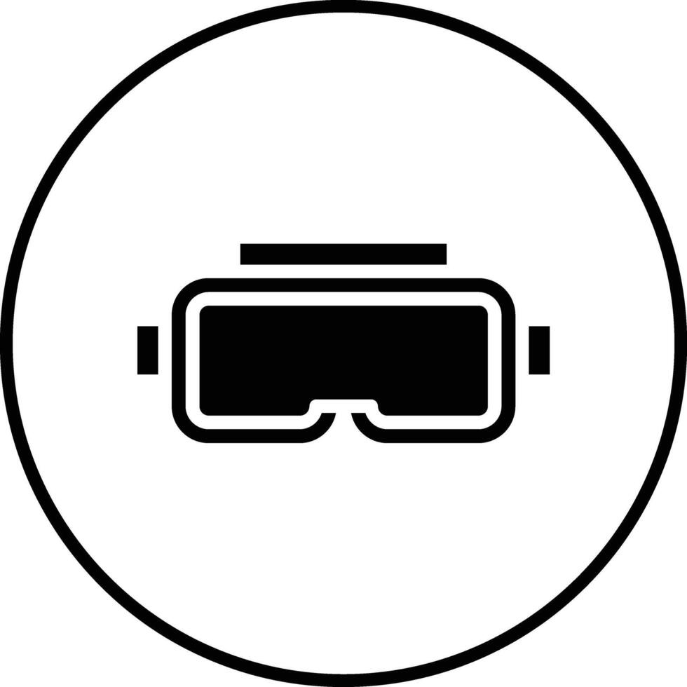 icono de vector de gafas vr