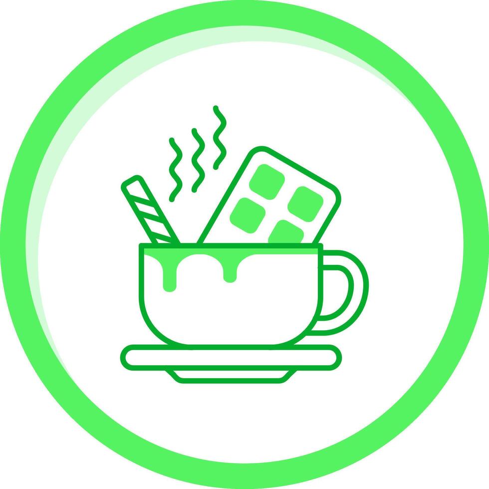 Hot Chocolate Green mix Icon vector