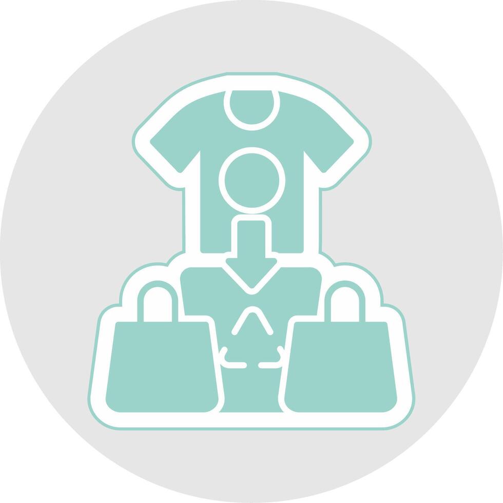 Overconsumption Glyph Multicolor Sticker Icon vector