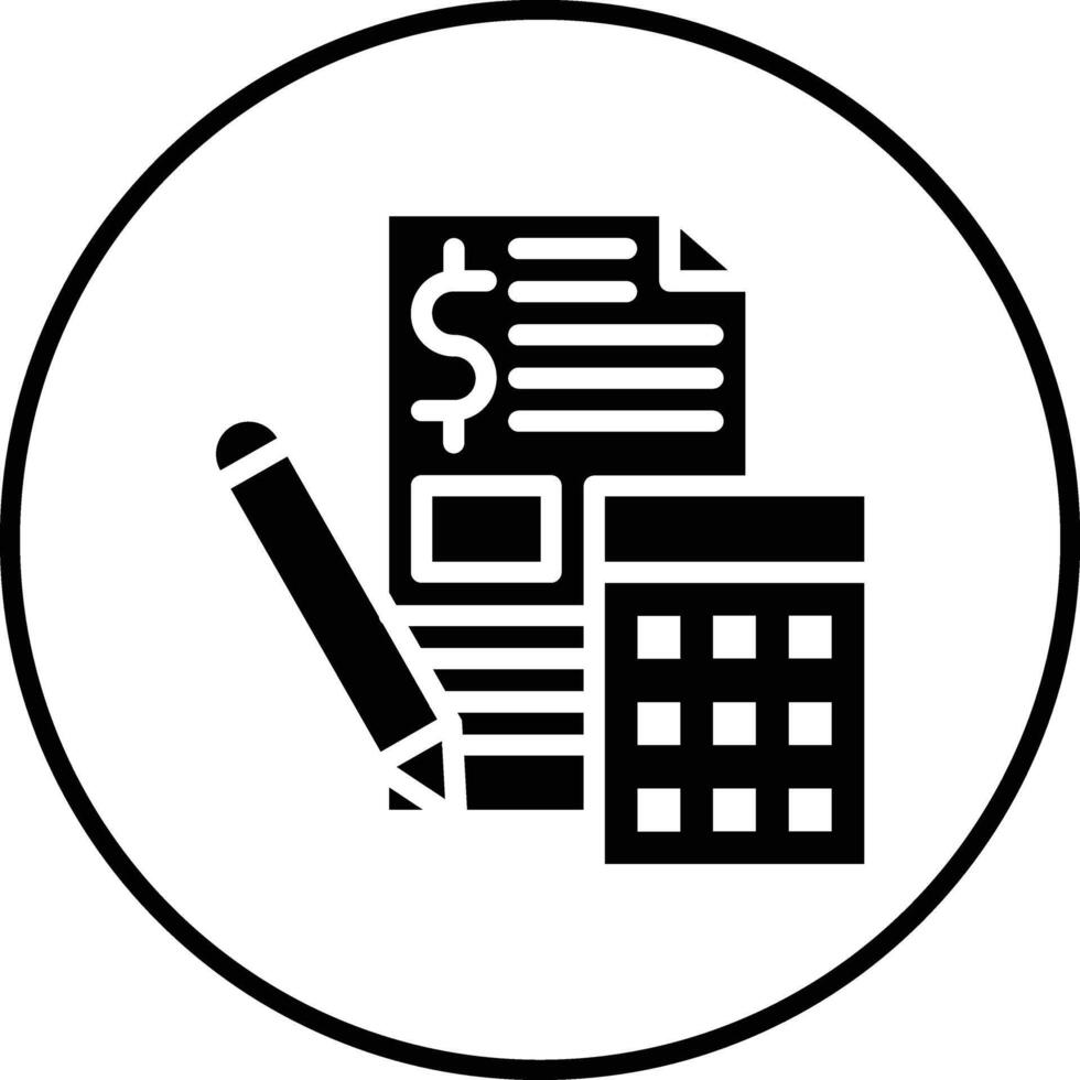 icono de vector de contabilidad