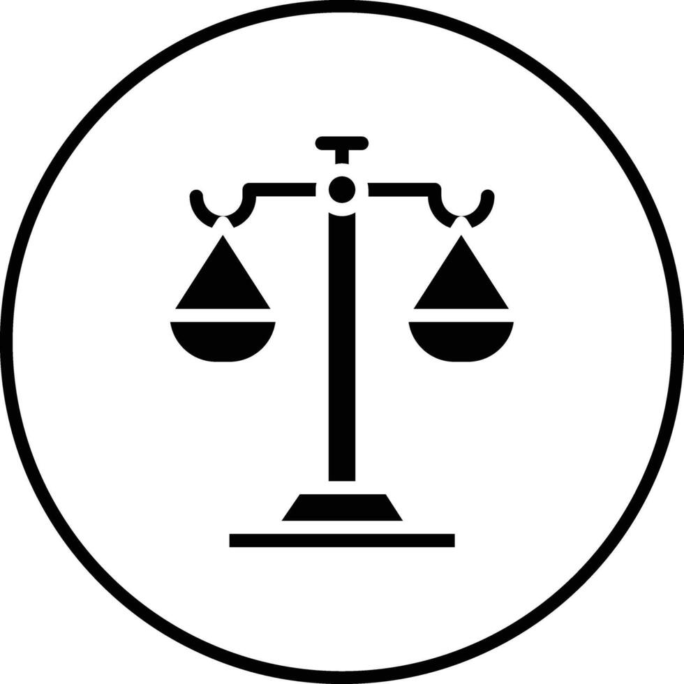 icono de vector de justicia
