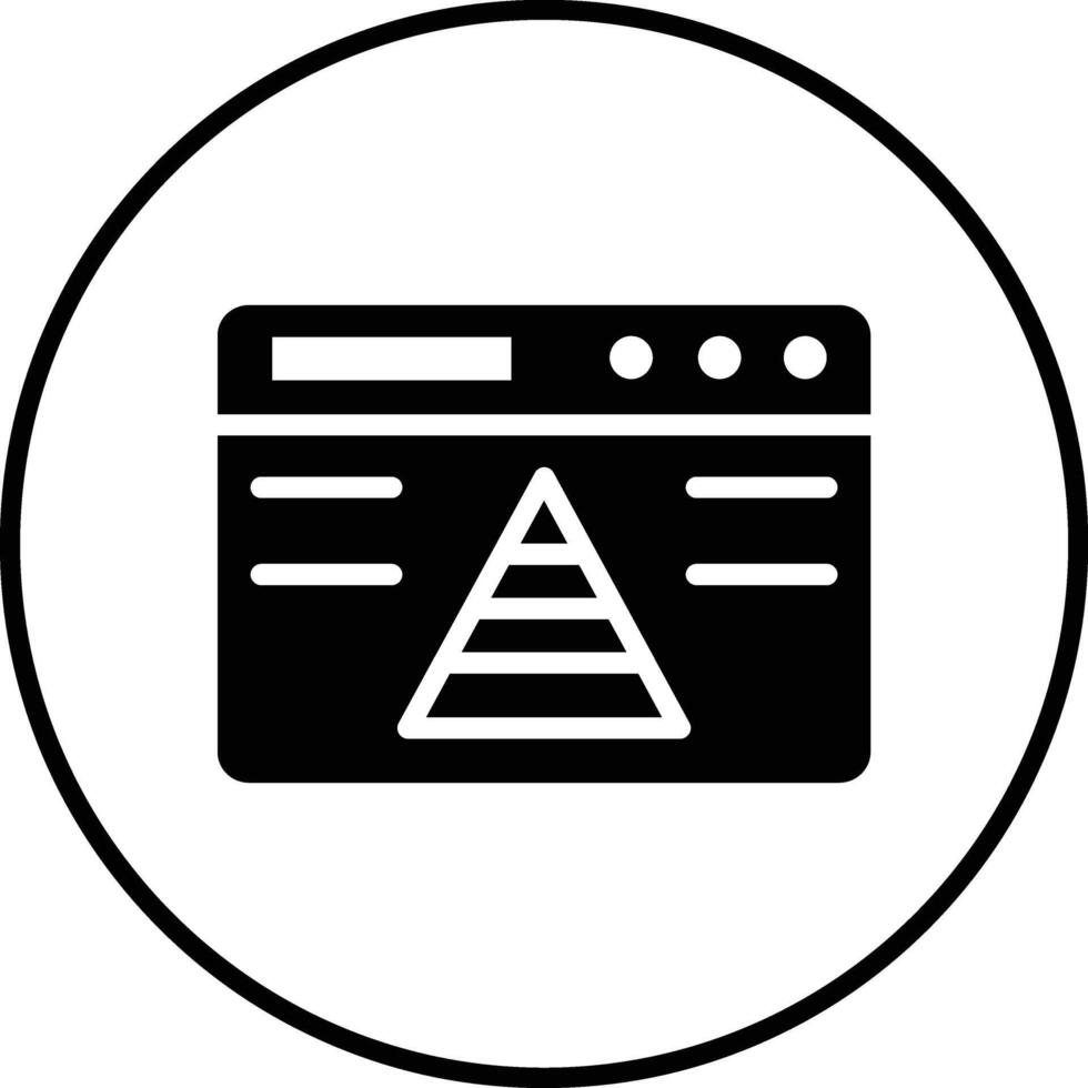 Website Pyramid Vector Icon