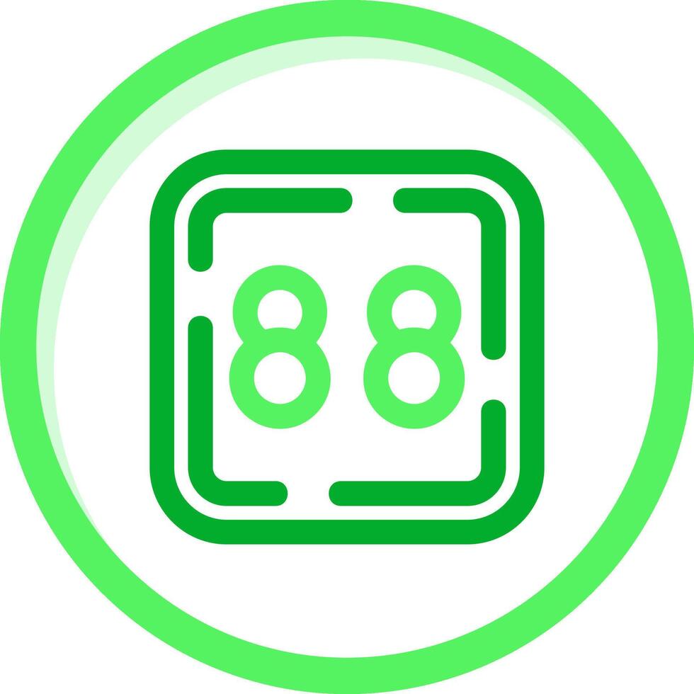 Eighty Eight Green mix Icon vector