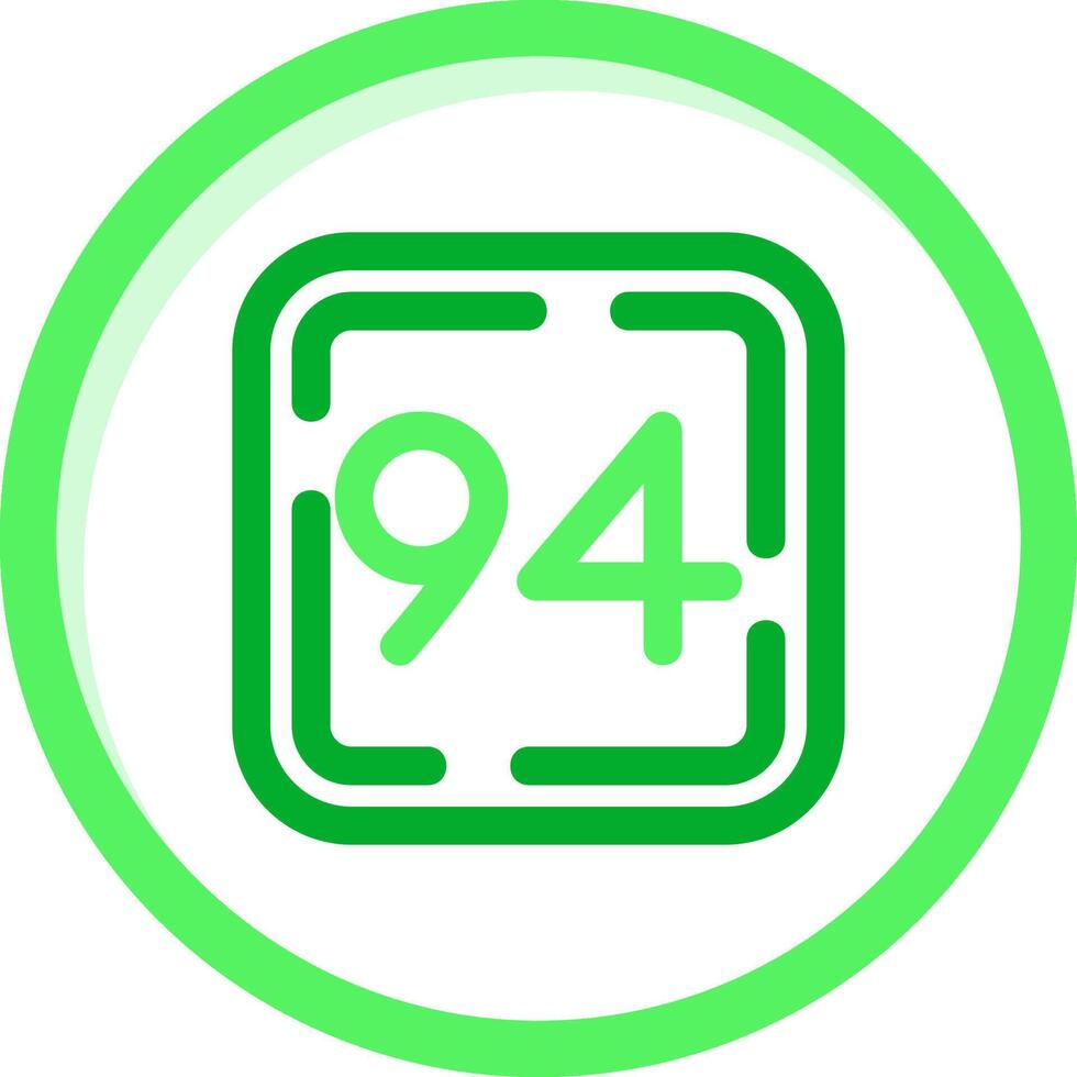 Ninety Four Green mix Icon vector