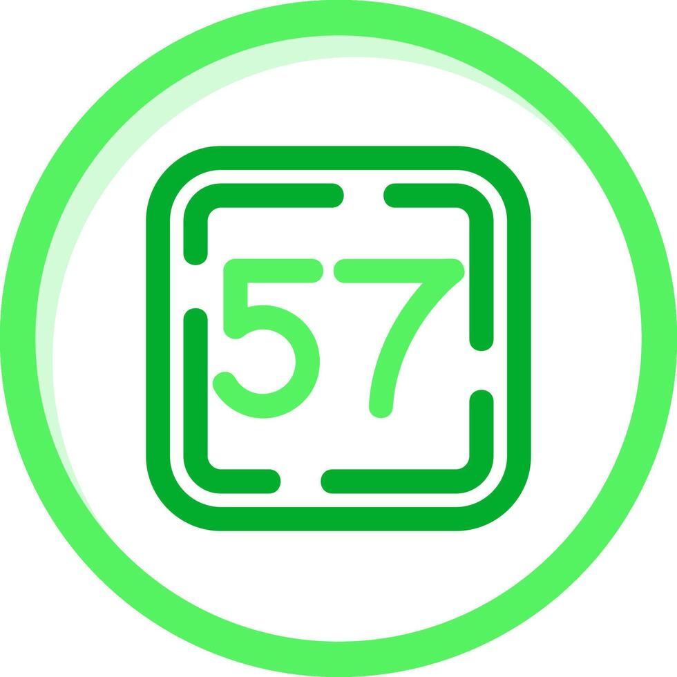 Fifty Seven Green mix Icon vector