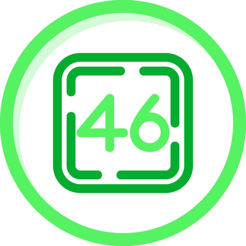 Forty Six Green mix Icon vector