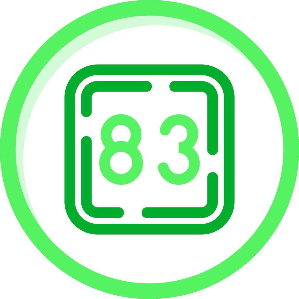 Eighty Three Green mix Icon vector