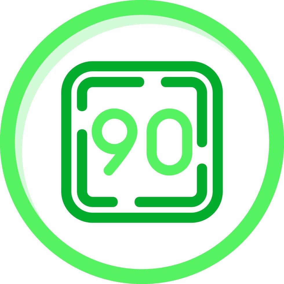 Ninety Green mix Icon vector