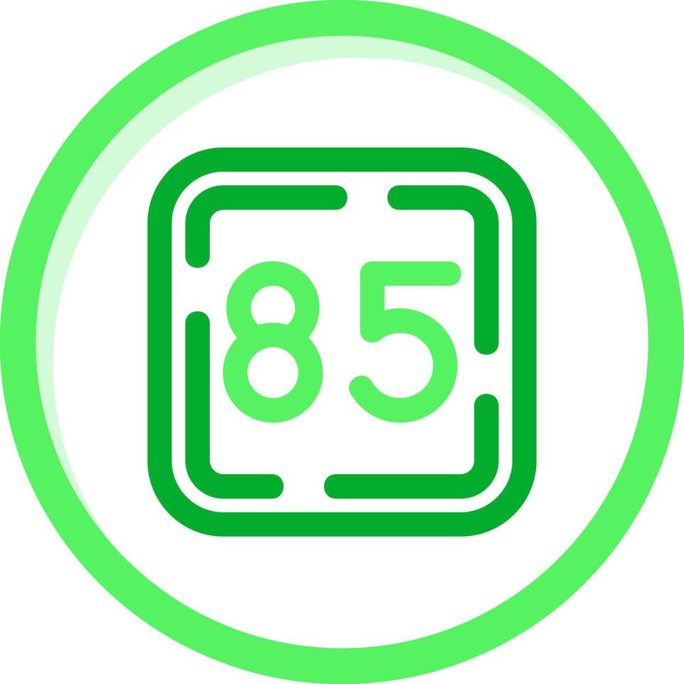 Eighty Five Green mix Icon vector