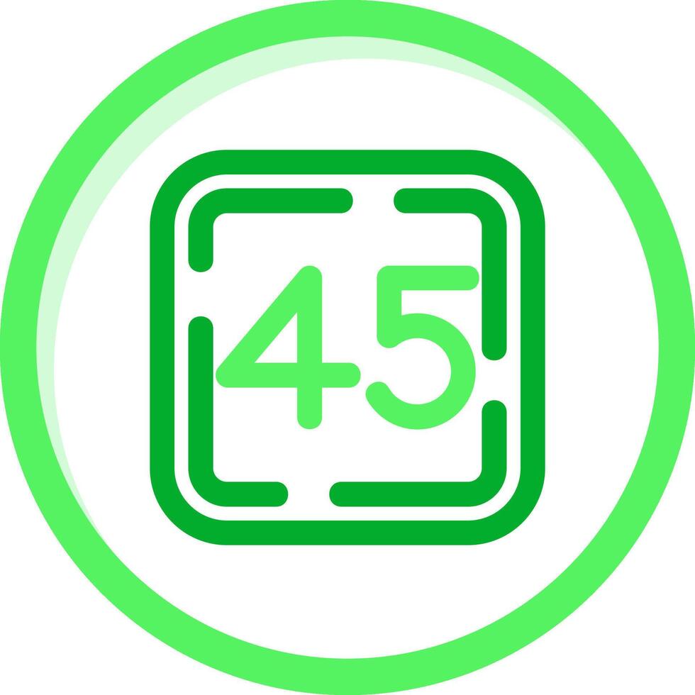 Forty Five Green mix Icon vector