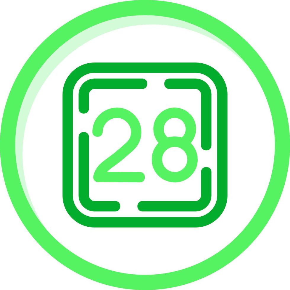 Twenty Eight Green mix Icon vector