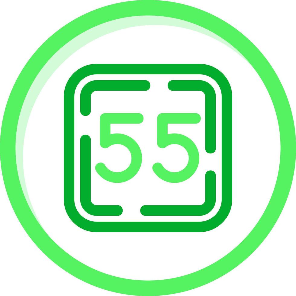 Fifty Five Green mix Icon vector